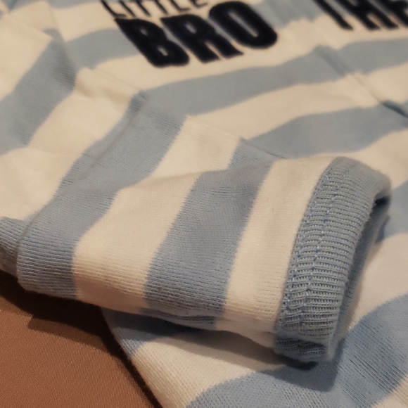 Carter's Newborn Little Brother Zip Up Footie - Picture 3 of 4